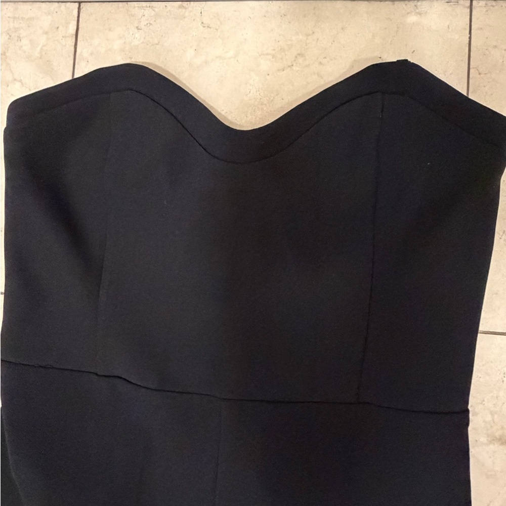 Abercrombie & Fitch Black Elegant and Strapless Wide Leg Jumpsuit - Picture 5 of 14